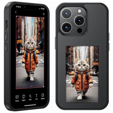 Husa premium iPhone 13 Pro Techsuit SmartScreen NFC, Negru - Img 1