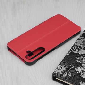Husa Samsung Galaxy A16 5G Eco Leather View flip tip carte - Rosu - Img 2