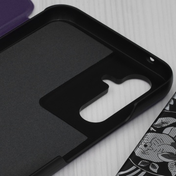 Husa Samsung Galaxy A54 Eco Leather View flip tip carte, Purple - Img 2
