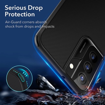 Husa Samsung Galaxy S22 5G ESR Air Shield Boost Kickstand - Negru - Img 7