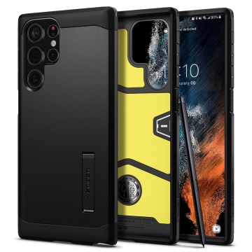 Husa Samsung Galaxy S22 Ultra 5G Spigen Tough Armor - Negru - Img 1