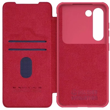 Husa Samsung Galaxy S23 Plus Nillkin QIN Pro Leather, Red - Img 5