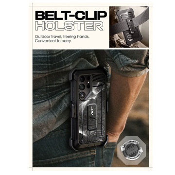 Husa Samsung Galaxy S24 Ultra Supcase Unicorn Beetle Pro, Black Ripple - Img 5