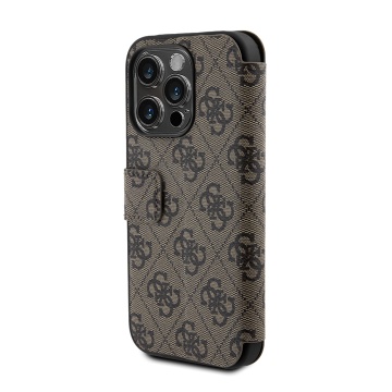 Husa tip carte iPhone 15 Pro Guess Book 4G GUBKP15L4GMGBR - Maro - Img 4