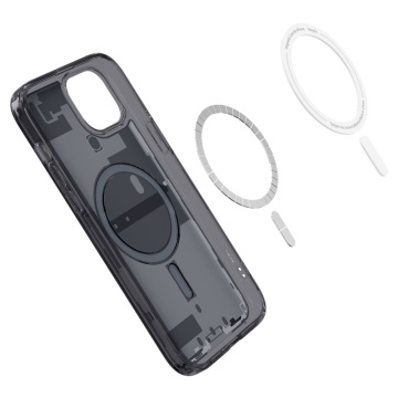 Husa Ultra Hybrid MagSafe Zero One - iPhone 15 - Black - Img 6