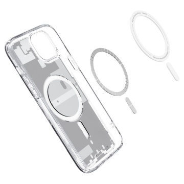 Husa Ultra Hybrid MagSafe Zero One - iPhone 15 - White - Img 3