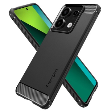 Husa Xiaomi Redmi Note 13 Pro 5G Spigen Rugged Armor - Negru - Img 4