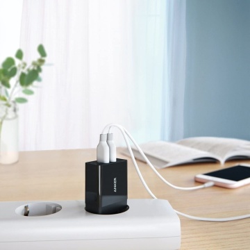 Incarcator de perete Anker (A2021L11) - 2 x USB, 24 W, PowerIQ - Negru - Img 6