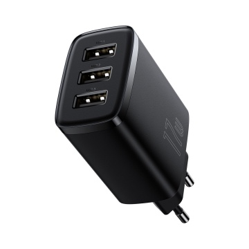 Incarcator de priza 3 x USB Baseus, 17W, CCXJ020101 Negru - Img 4