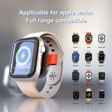 Incarcator magnetic fara fir (LT-W1) - pentru Apple Watch, cu breloc, incarcare din mers, 3,5 W, 1 A Lito- alb - Img 4