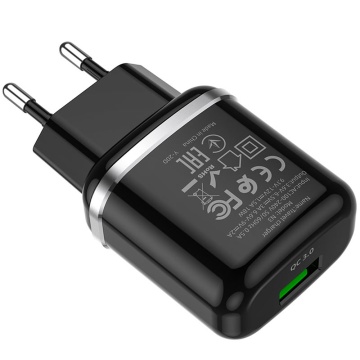 Incarcator USB Hoco N3, 18W + cablu Type-C, negru - Img 5