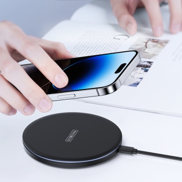 Incarcator wireless universal Type-C 15W Duzzona W8, negru - Img 5