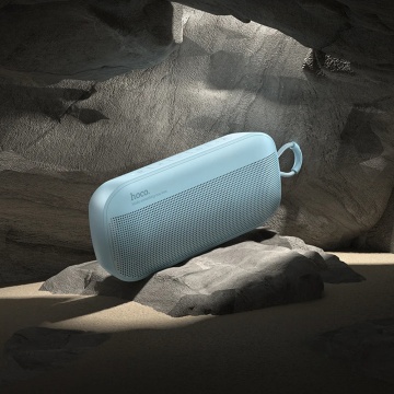 Mini boxa wireless Bluetooth, curea de mana Hoco HC21 -Albastru - Img 5