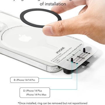 [Pachet 2x] Adaptor incarcare wireless pentru MagSafe ESR HaloLock - Negru - Img 6