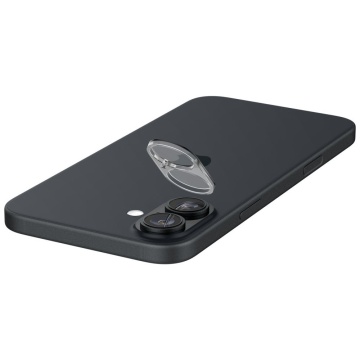 [Pachet 2x] Folie sticla camera iPhone 16 Plus Spigen Glas.tR Optik - Clear - Img 6
