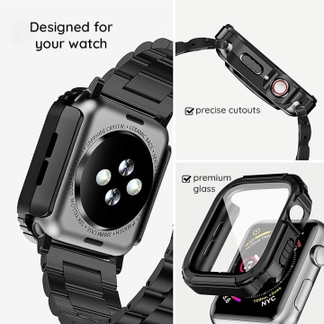 [Pachet 360°] Husa + folie Apple Watch 1 / 2 / 3 (38mm) Lito Armor S+ - Albastru - Img 6