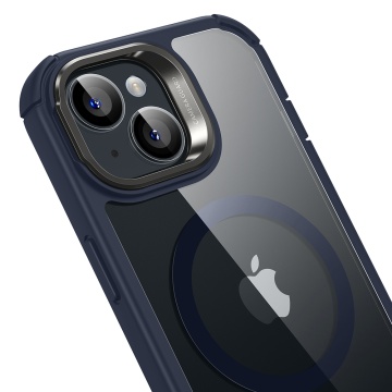 [Pachet 360°] Husa + folie iPhone 15 ESR Armor Tough Kickstand HaloLock, albastru/transparenta - Img 4