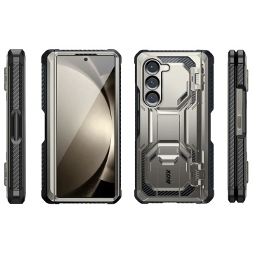 [Pachet 360°] Husa + folie Samsung Galaxy Z Fold6 I-Blason Armorbox - Gri - Img 6