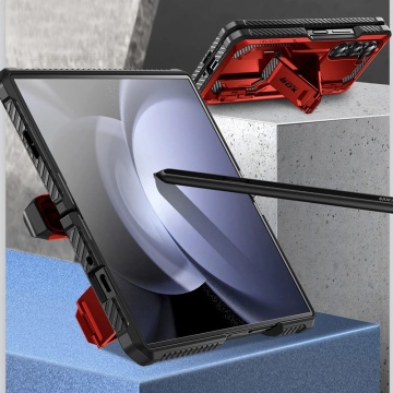 [Pachet 360°] Husa + folie Samsung Galaxy Z Fold6 I-Blason Armorbox - Rosu - Img 3
