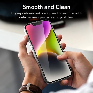 [Pachet 3x] Folie sticla iPhone 14 Plus ESR Tempered Glass, Transparenta - Img 2