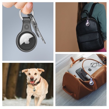 [Pachet 4x] Husa Apple AirTag Loop Dux Ducis tip breloc chei - Img 4