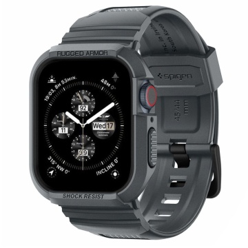 [Pachet husa + curea] Apple Watch 6 44mm Spigen Rugged Armor Pro - Img 1