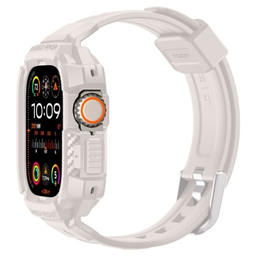 [Pachet husa + curea] Apple Watch Ultra Spigen Rugged Armor Pro - Bej - Img 3