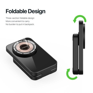 Stație de încărcare fără fir 3in1 (W17) - Pliabilă, pentru iPhone, AirPods, iWatch, 15W Duzzona- Negru - Img 4