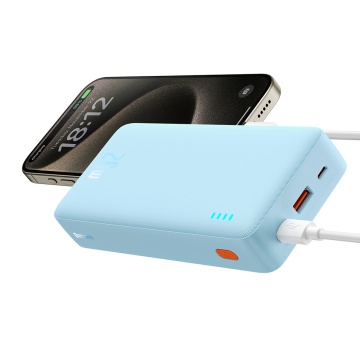 Acumulator Extern USB, Type-C, Micro-USB, 20W, 20000mAh - Baseus Airpow (P10022804313-00) - Galaxy Blue - Img 3