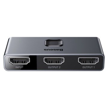 Adaptor 3 x HDMI Baseus Matrix Splitter, CAHUB-BC0G - Gri - Img 2