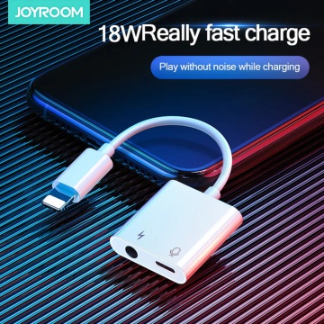 Adaptor audio mufa Jack 3.5mm, iPhone JoyRoom, 18W, S-Y105 - Alb - Img 4