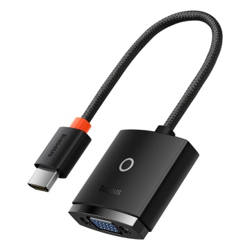 Adaptor HDMI, VGA, Jack, Micro-USB Baseus, 1080P, WKQX010101 - Negru - Img 1