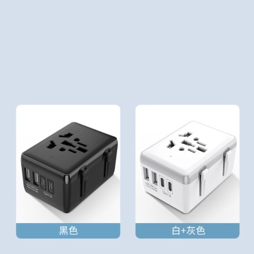 Adaptor priza EU la US, UK, AUS, PD45W, Techsuit, HHT203A - Negru - Img 5