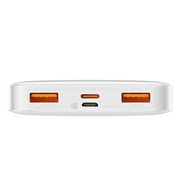 Baterie externa 10000mAh, 20W - Baseus Bipow Digital Display (PPBD050502) - White - Img 3