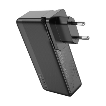 Baterie Externa Hoco - cu priza US / UE (Q16) - USB, Type-C, 22,5 W, 10000 mAh - Negru - Img 3