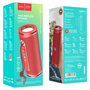 Boxa Bluetooth portabila, wireless, 10W, Hoco HC9 - Rosu - Img 7
