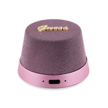 Boxa Portabila TWS, Bluetooth V5.3, 700mAh, 3W - Guess Magnetic Script Metal (GUWSC3ALSMP) - Pink - Img 3