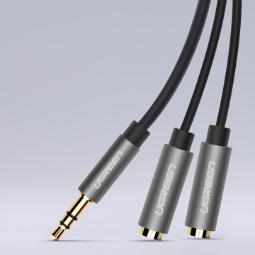 Cablu audio Ugreen, adaptor Splitter Jack 3.5mm, 20cm, 10532- Negru - Img 4