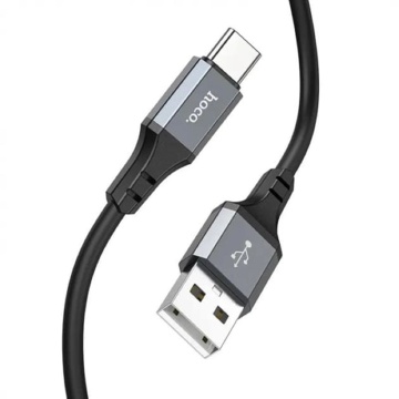 Cablu de date Hoco (X92) - USB la tip C, 3A, 3m - Negru - Img 5
