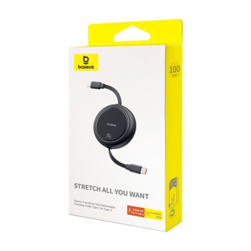 Cablu de date Super Fast Charging PD100W Baseus Free2Draw Mini -Negru - Img 7