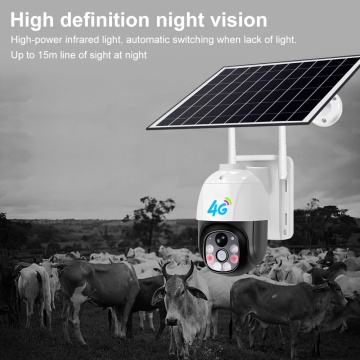 Camera de supraveghere cu panou solar Techsuit, full HD - Alb - Img 6