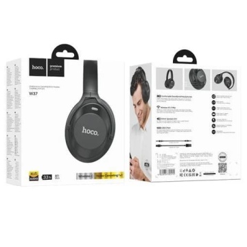 Casti Hoco fără fir (W37) - Bluetooth 5.3, Reducere activă a zgomotului, Multipoint - Negru - Img 5
