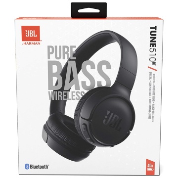 Casti JBL fără fir Tune 510 (JBLT510BTBLKEU) - Bluetooth 5.0, sunet bas pur, microfon - negru - Img 3