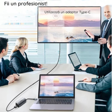 Convertor video Type-C la Mini PD, Ugreen, 60351 - Gri - Img 5