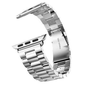 Curea Techsuit W036 - Apple Watch 1/2/3/4/5/6/7/8/9/10/SE/SE 2 (38/40/41/42mm) - Argintiu - Img 2
