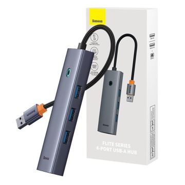 Docking station USB la 3 x USB 3.0, RJ45 Baseus B0005280A813-01 - Gri - Img 3