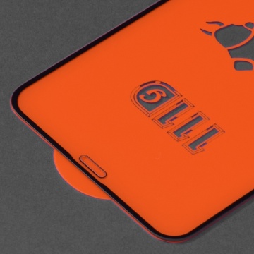 Folie pentru iPhone X / iPhone XS / iPhone 11 Pro - Techsuit 111D Full Cover / Full Glue Glass - Negru - Img 3