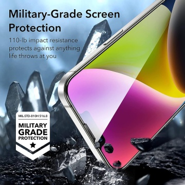 Folie sticla iPhone 13 Pro Max ESR Screen Shield, Transparenta - Img 5