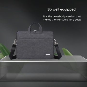 Geanta laptop business 13-14 inch CanvasArtisan, L3-C12 - Gri - Img 5