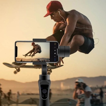 Gimbal telefon 360° Face Tracking Techsuit S5 - Negru - Img 4